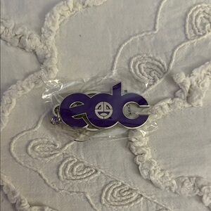 EDC Purple Logo Keychain